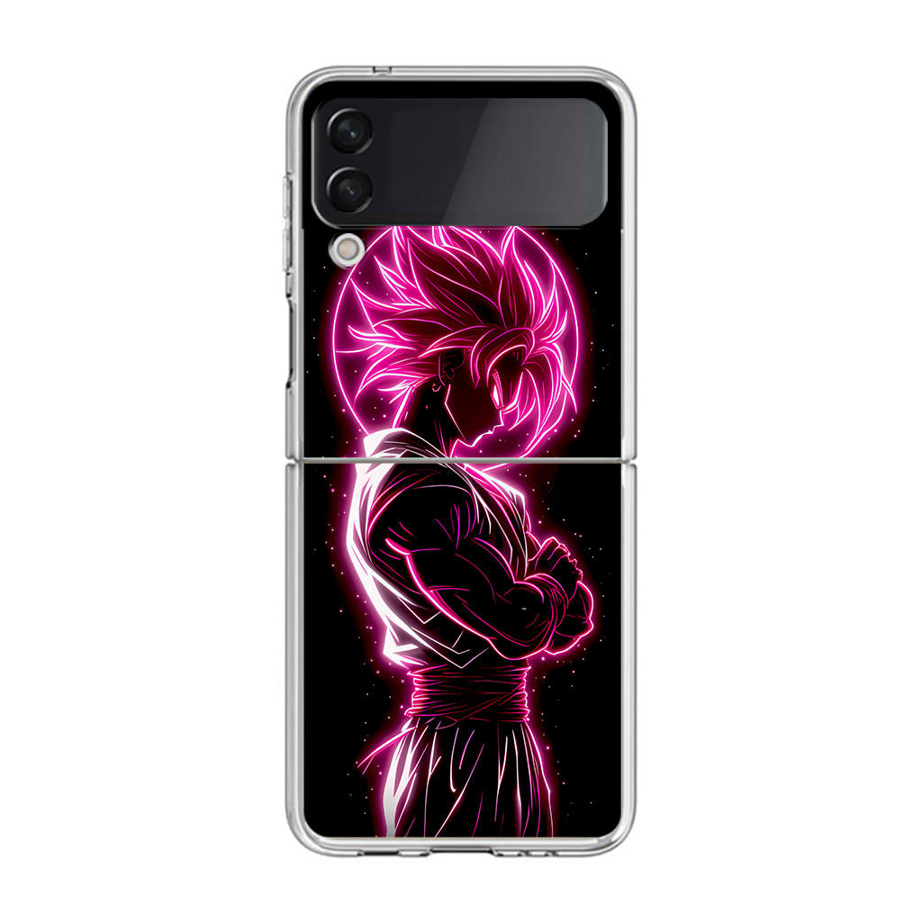 Pink Radiant Saiyan Samsung Galaxy Z Flip 4 Case