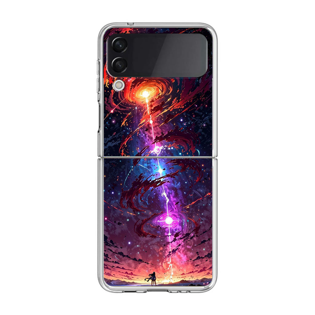 Stargazer at the Axis of Creation Samsung Galaxy Z Flip 4 Case