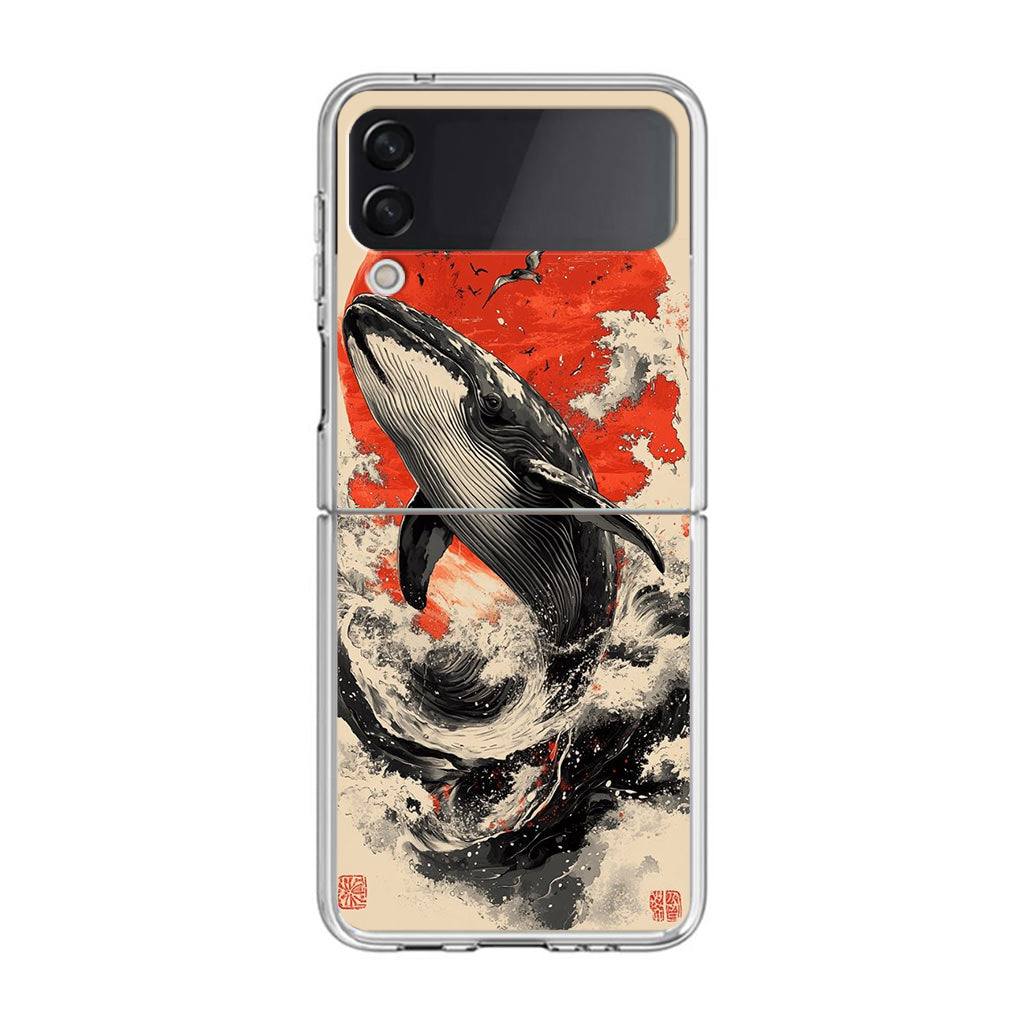 The Whale Rises Samsung Galaxy Z Flip 4 Case