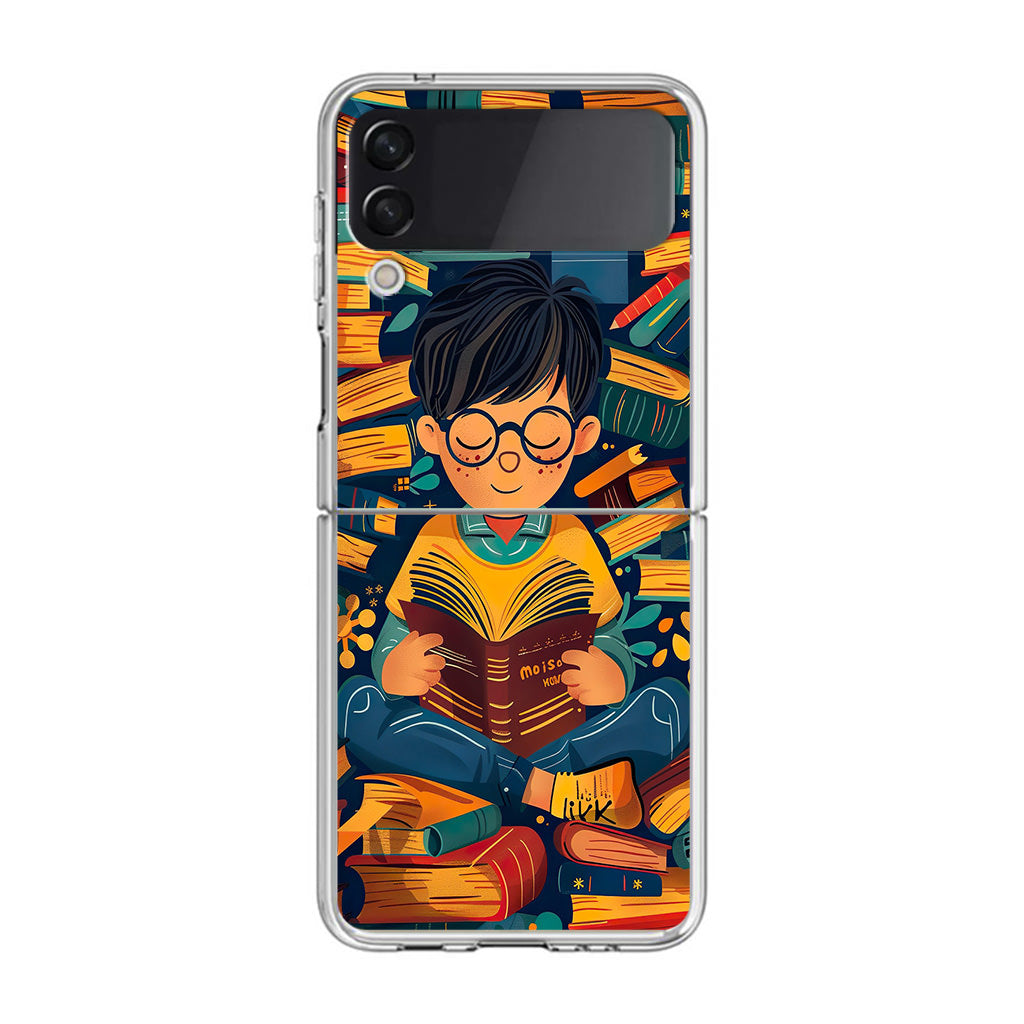 Universe of The Bookworm Samsung Galaxy Z Flip 4 Case
