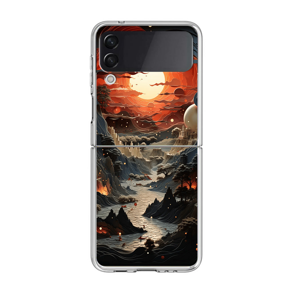 Valley of the Dying Sun Samsung Galaxy Z Flip 3 Case