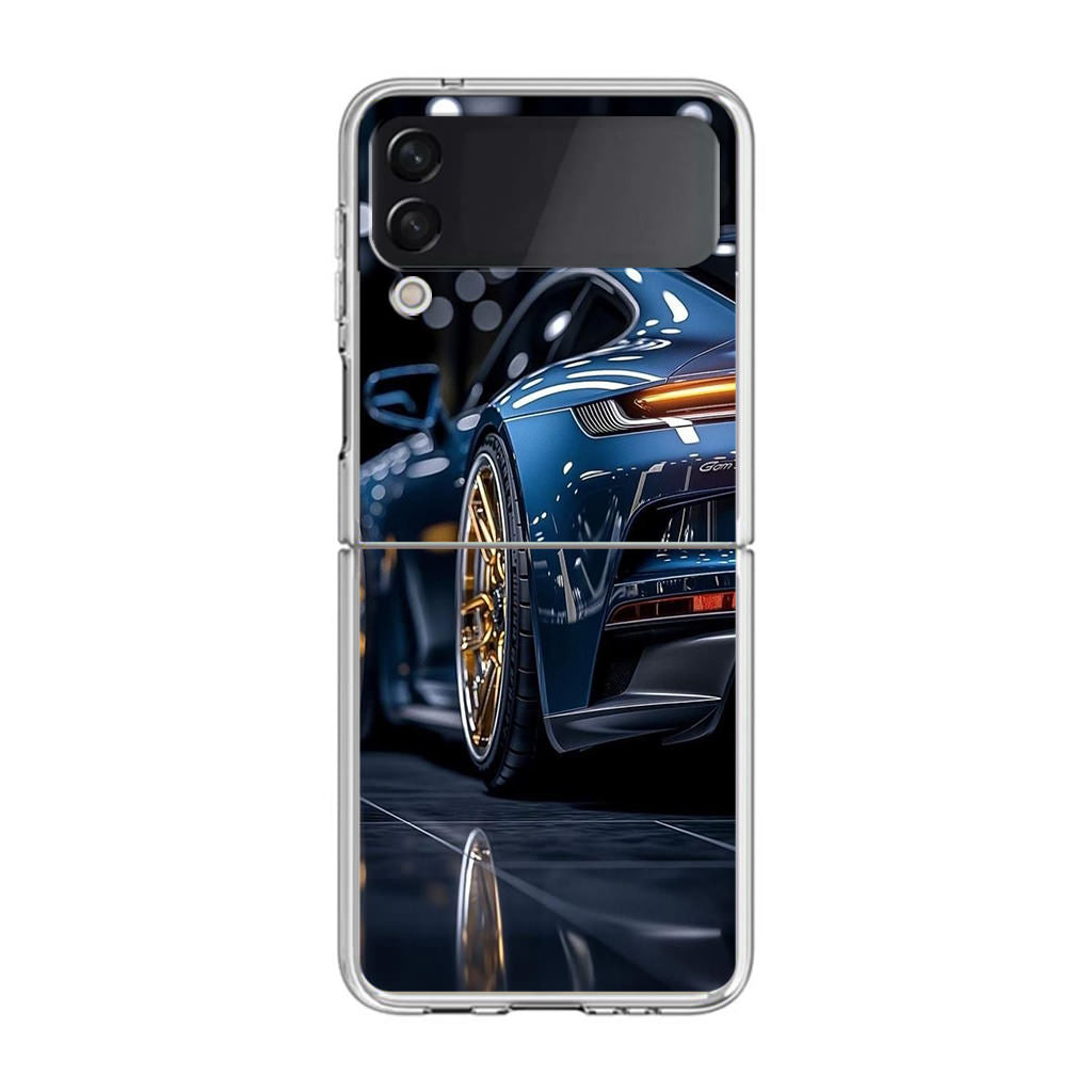 Velvet Thunder Elegance on Wheels Samsung Galaxy Z Flip 4 Case