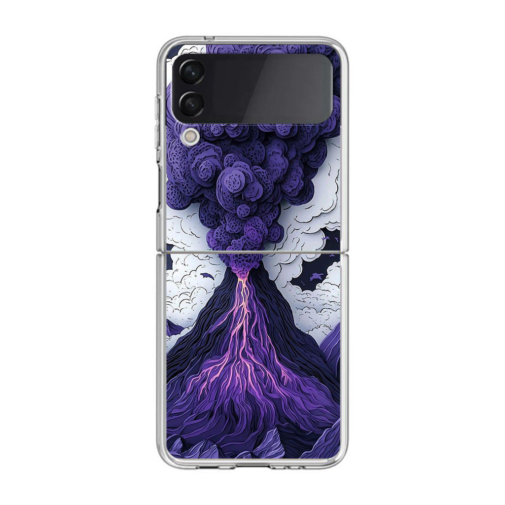 Violet Fury The Awakening Volcano Samsung Galaxy Z Flip 4 Case