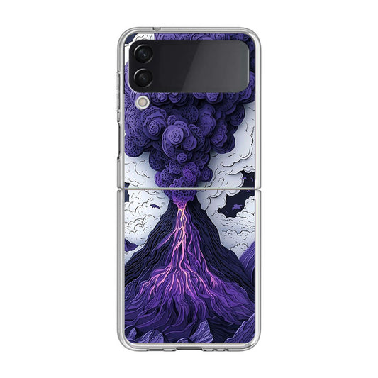 Violet Fury The Awakening Volcano Samsung Galaxy Z Flip 4 Case