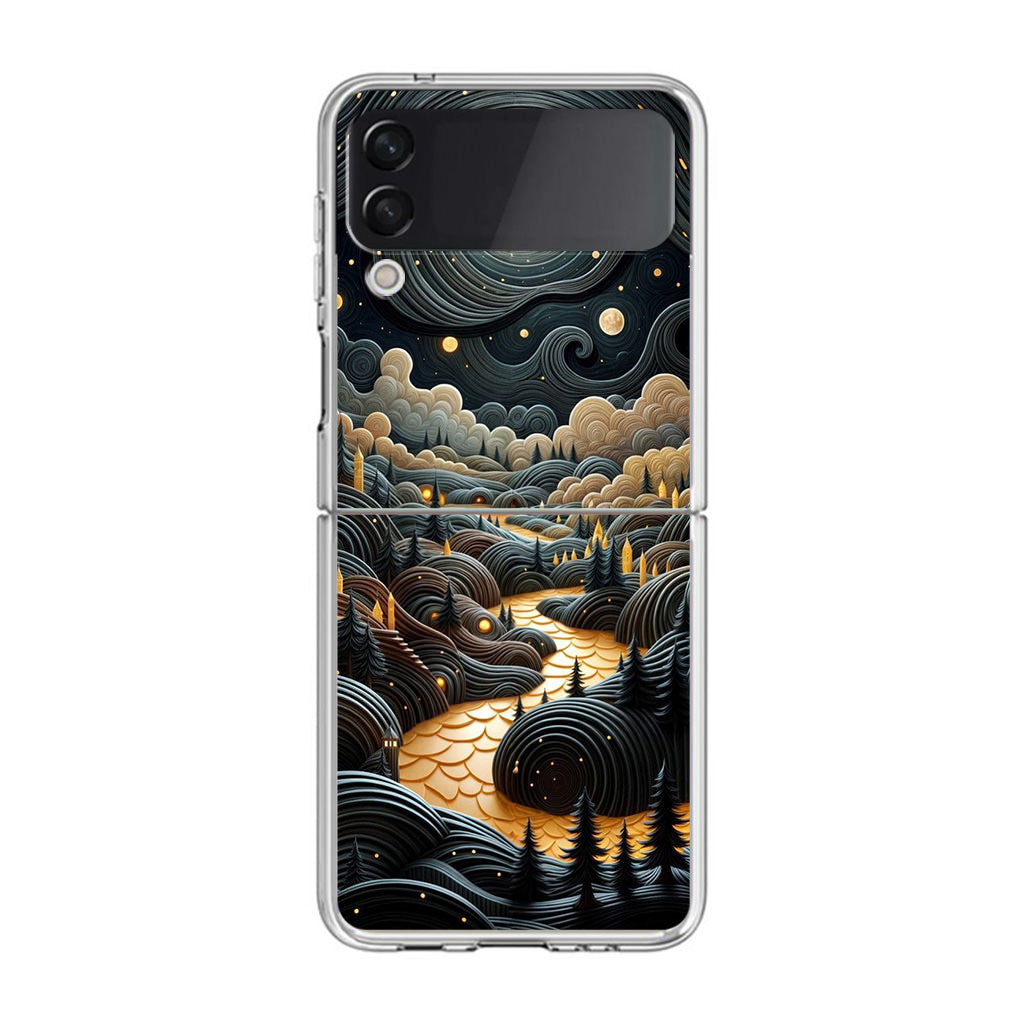Whispers of the Lunar Valley Samsung Galaxy Z Flip 3 Case