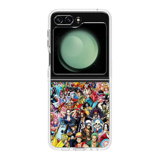 One Piece Characters In New World Samsung Galaxy Z Flip 5 Case