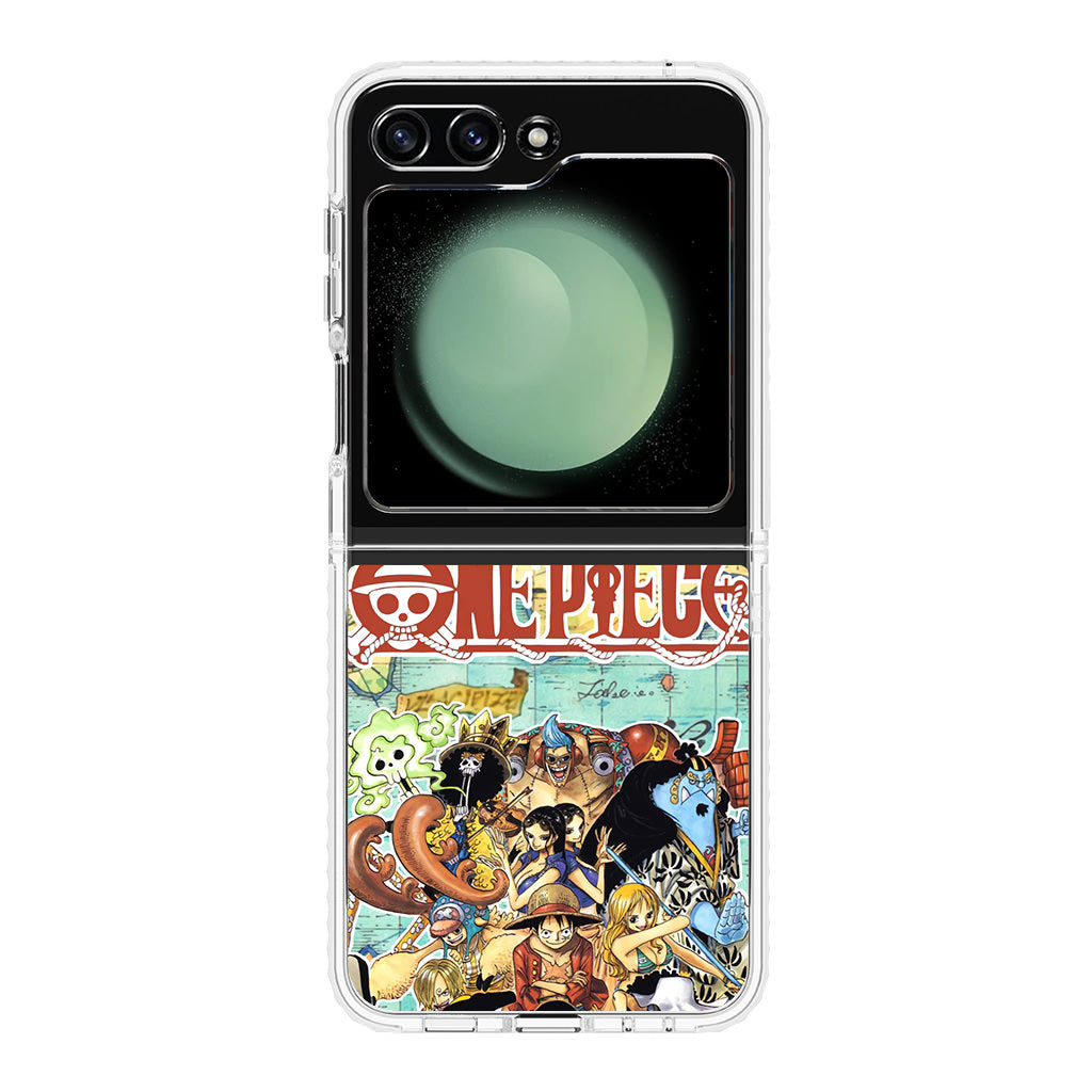 One Piece Comic Straw Hat Pirate Samsung Galaxy Z Flip 5 Case