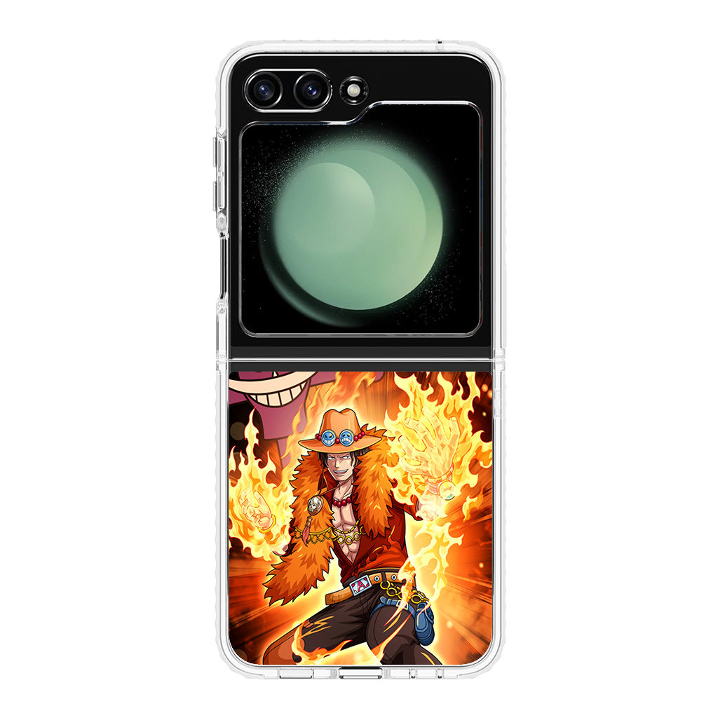 Portgas D Ace Fire Power Samsung Galaxy Z Flip 5 Case