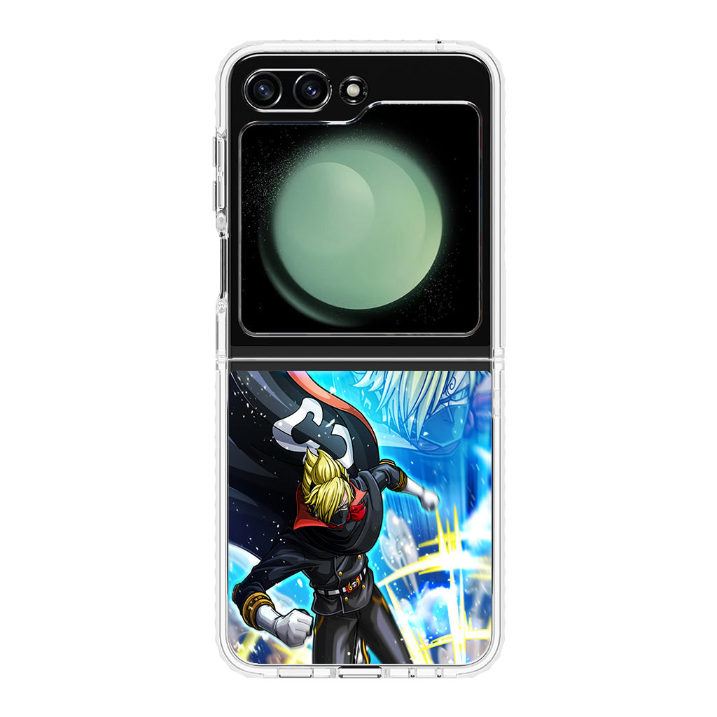 Sanji In Stealth Black Suit Samsung Galaxy Z Flip 5 Case