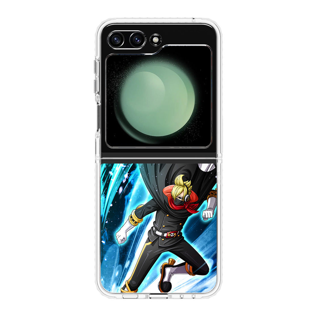 Stealth Black Vinsmoke Sanji Samsung Galaxy Z Flip 5 Case