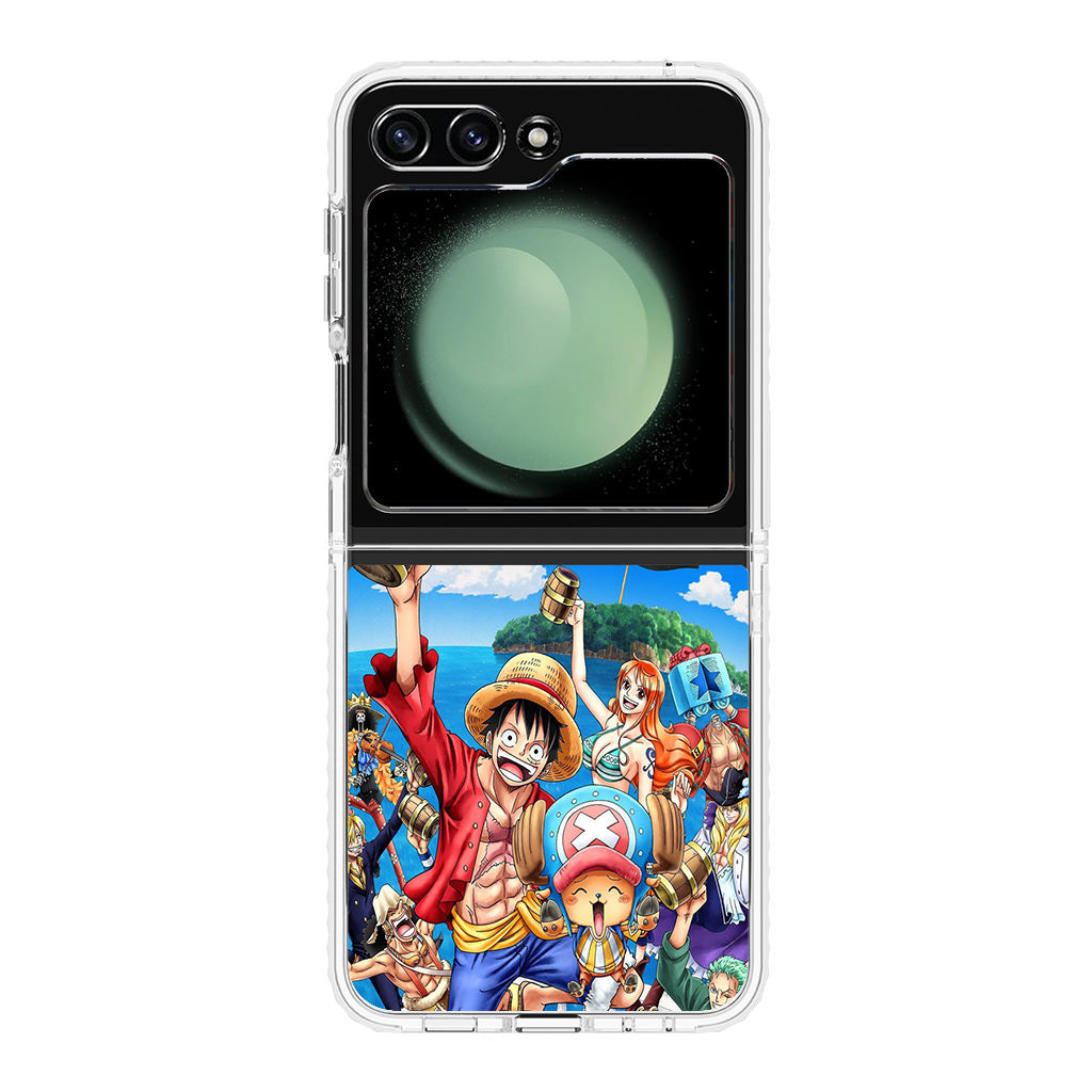 Straw Hat Pirates And Allies Samsung Galaxy Z Flip 5 Case
