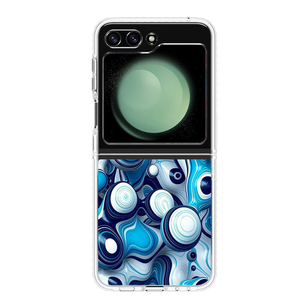 Abstract Art All Blue Samsung Galaxy Z Flip 5 Case