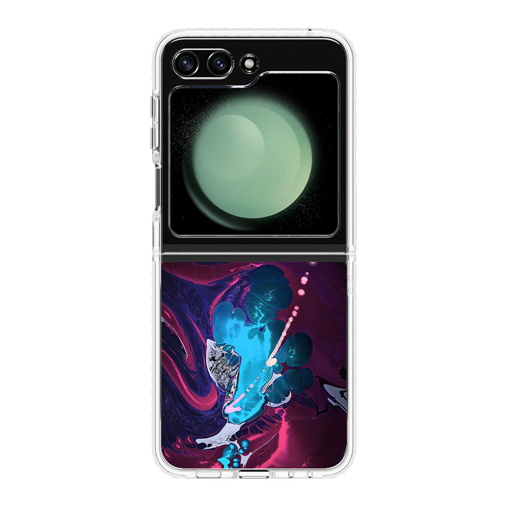 Abstract Purple Blue Art Samsung Galaxy Z Flip 5 Case