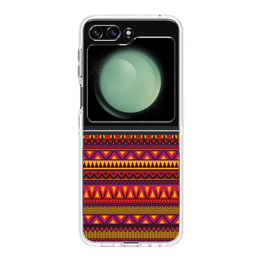 African Aztec Pattern Samsung Galaxy Z Flip 5 Case