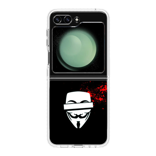 Anonymous Blood Splashes Samsung Galaxy Z Flip 5 Case