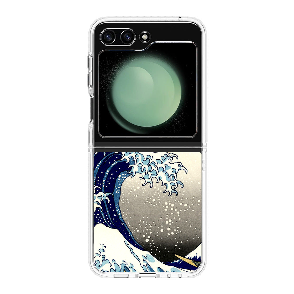 Artistic the Great Wave off Kanagawa Samsung Galaxy Z Flip 5 Case