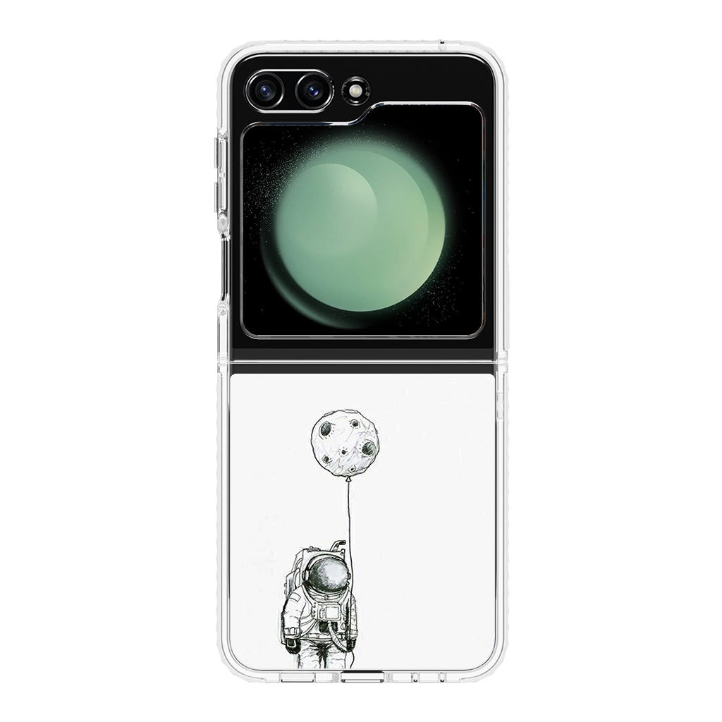 Astronaut Moon Balloon Samsung Galaxy Z Flip 5 Case