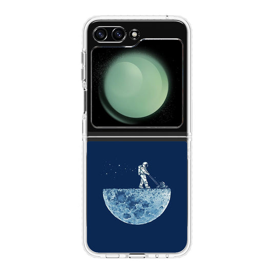 Astronaut Mowing The Moon Samsung Galaxy Z Flip 5 Case