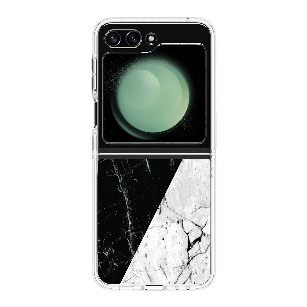 B&W Marble Samsung Galaxy Z Flip 5 Case