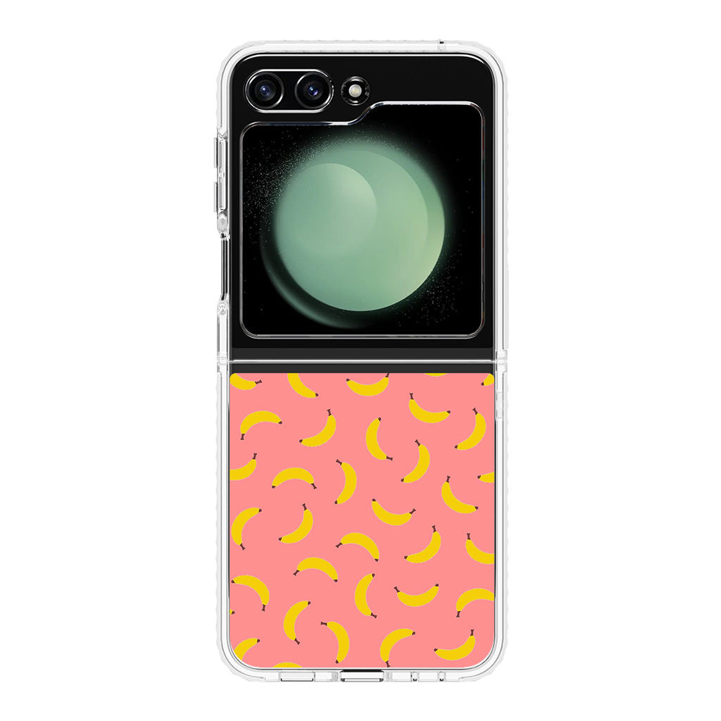 Bananas Fruit Pattern Pink Samsung Galaxy Z Flip 5 Case