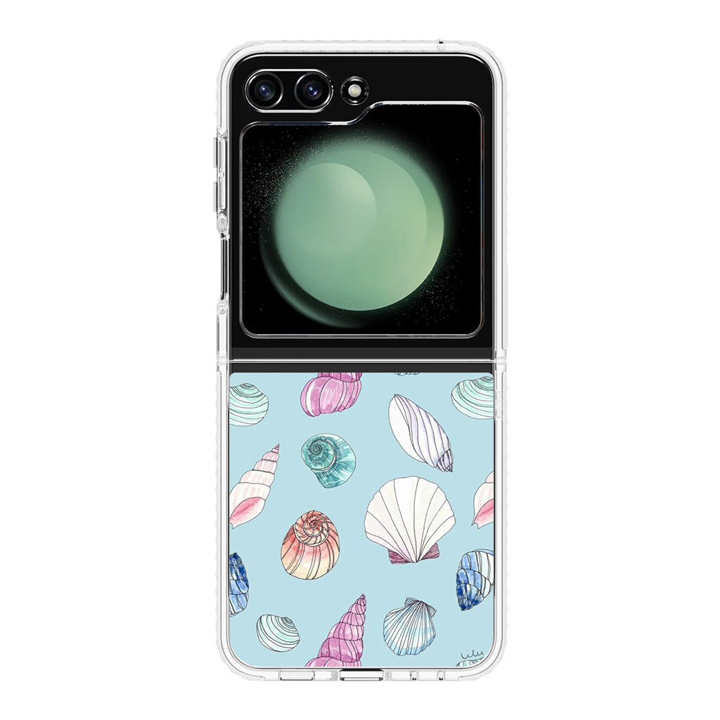 Beach Shells Pattern Samsung Galaxy Z Flip 5 Case