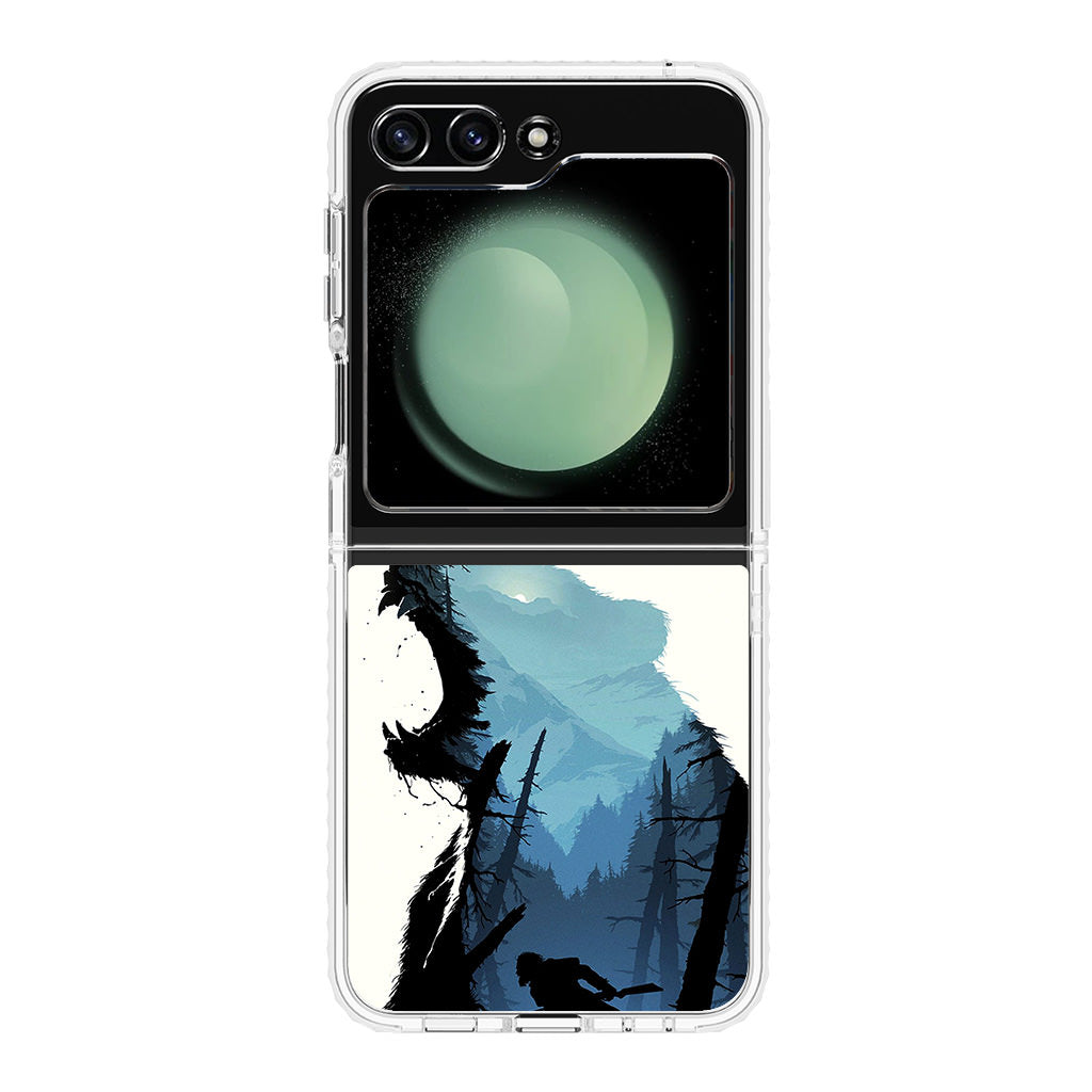 Bear Hunter Art Samsung Galaxy Z Flip 5 Case