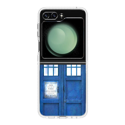 Blue Police Call Box Samsung Galaxy Z Flip 5 Case