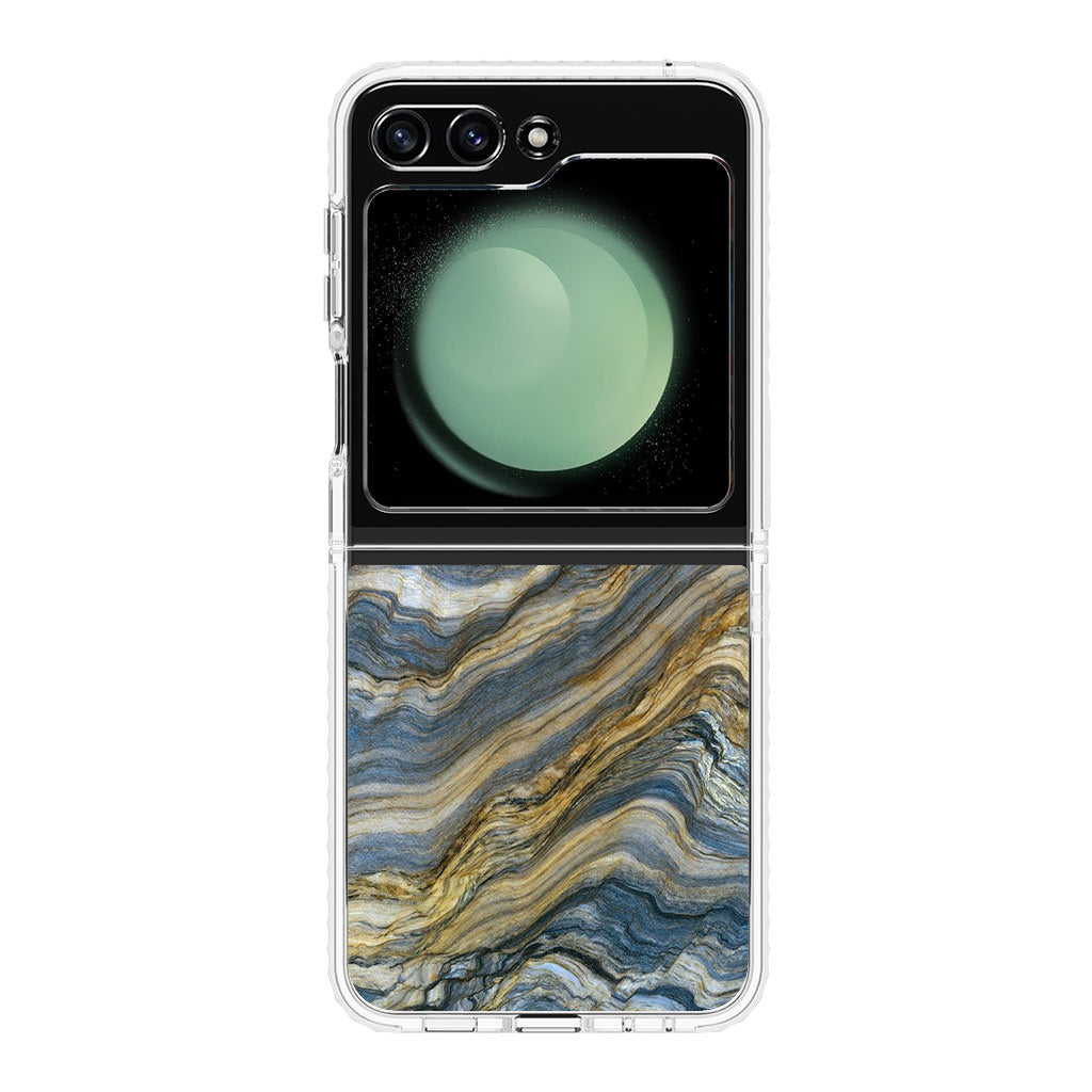 Blue Wave Marble Samsung Galaxy Z Flip 5 Case