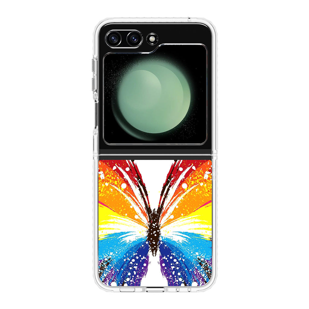 Butterfly Abstract Colorful Samsung Galaxy Z Flip 5 Case