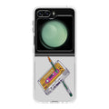 Cassete Tape Old Samsung Galaxy Z Flip 5 Case