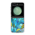 Colorful Art in Blue Samsung Galaxy Z Flip 5 Case