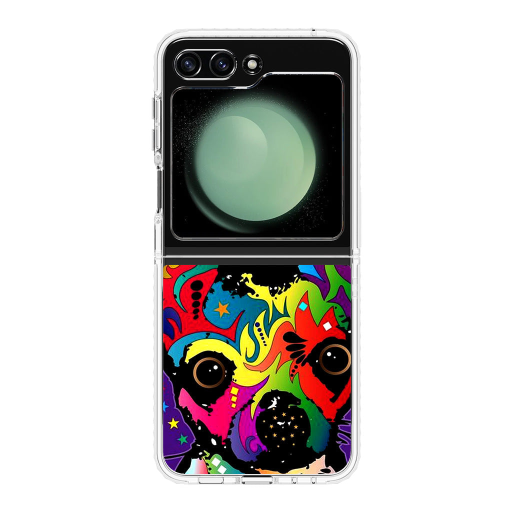 Colorful Chihuahua Samsung Galaxy Z Flip 5 Case