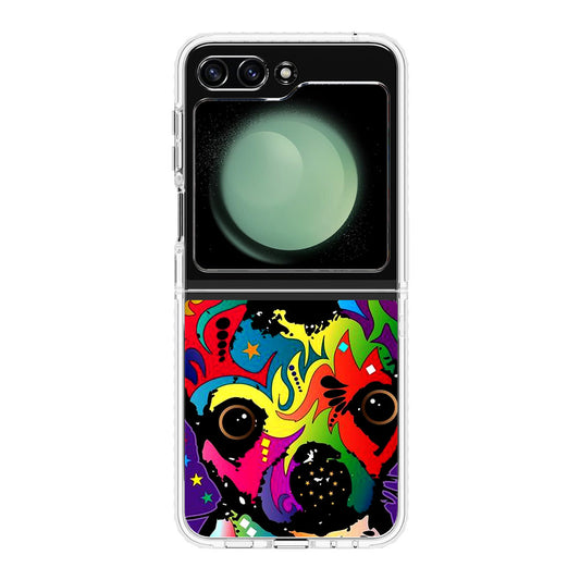 Colorful Chihuahua Samsung Galaxy Z Flip 5 Case