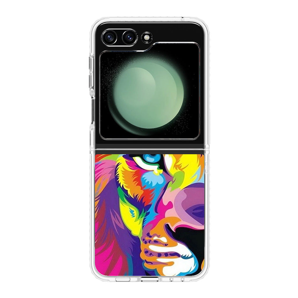 Colorful Lion Samsung Galaxy Z Flip 5 Case