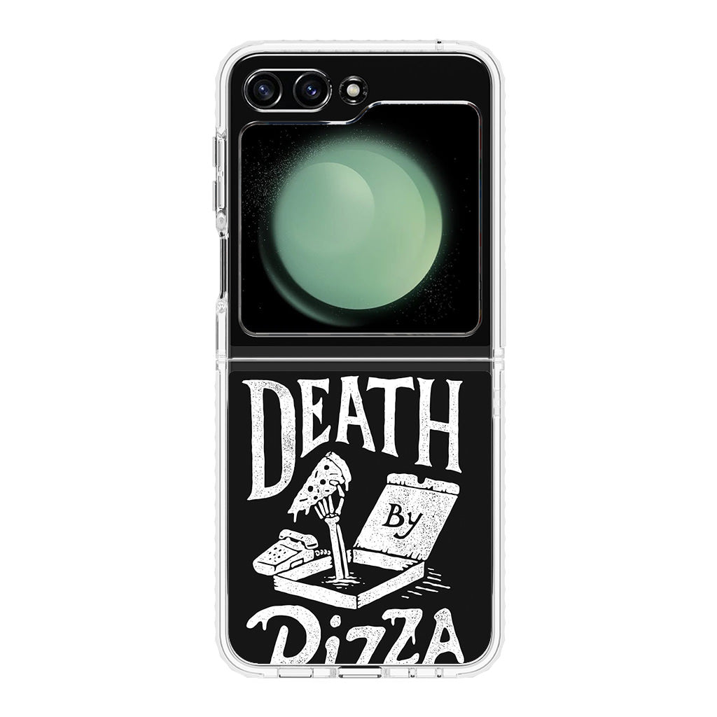 Death By Pizza Samsung Galaxy Z Flip 5 Case