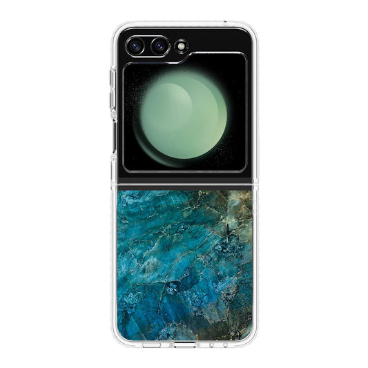 Deep Ocean Marble Samsung Galaxy Z Flip 5 Case