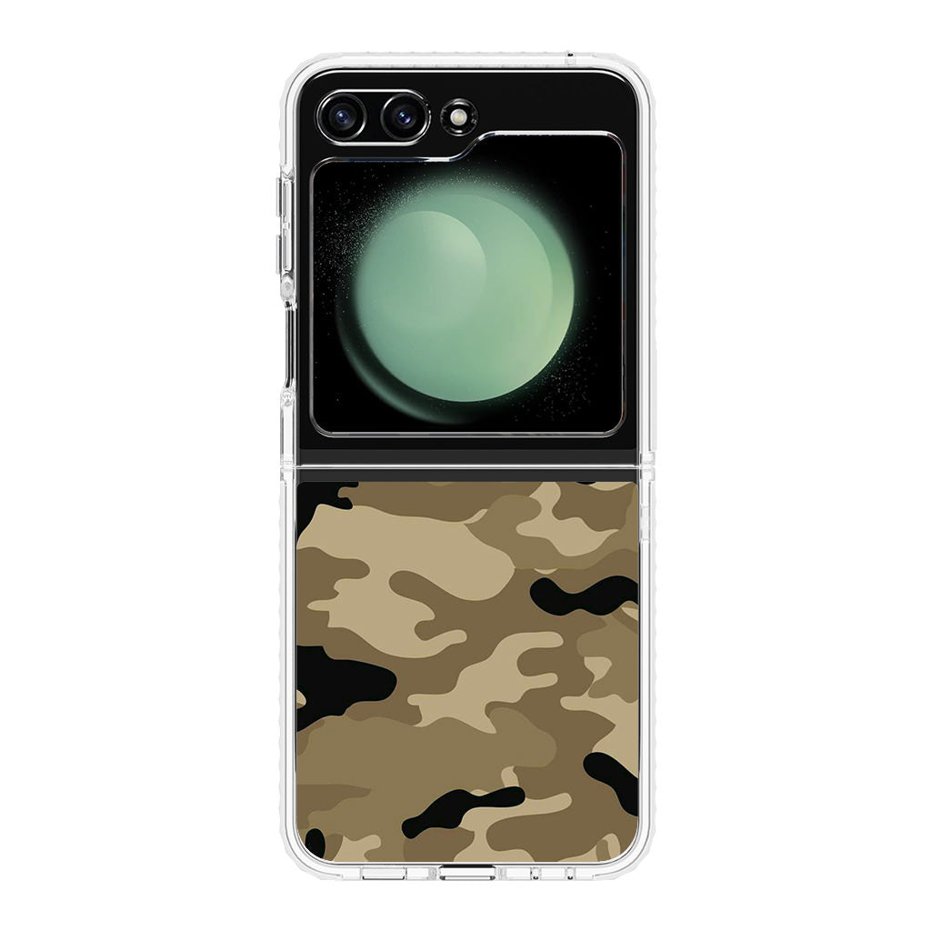 Desert Military Camo Samsung Galaxy Z Flip 5 Case