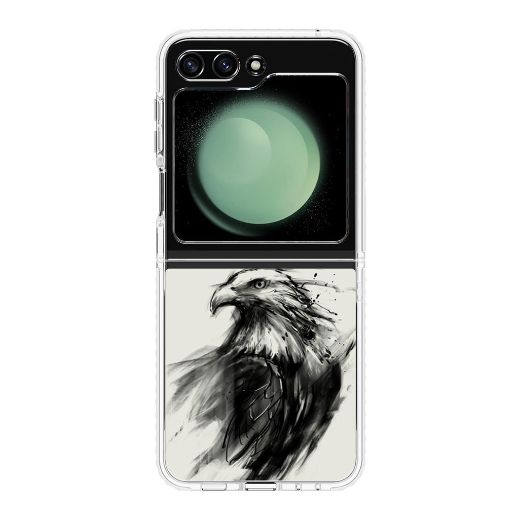 Eagle Art Black Ink Samsung Galaxy Z Flip 5 Case