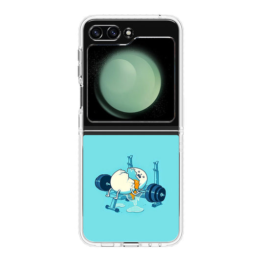 Egg Accident Workout Samsung Galaxy Z Flip 5 Case