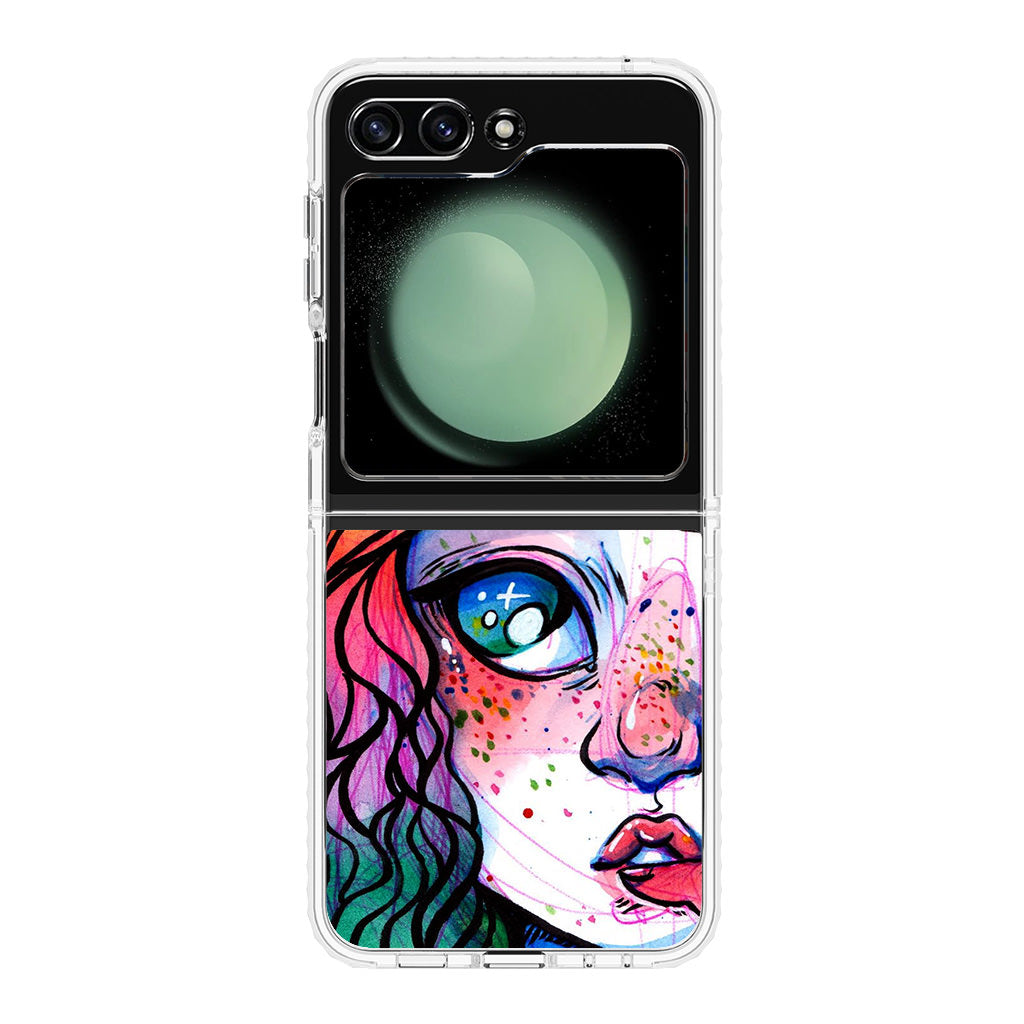 Eyes And Braids Samsung Galaxy Z Flip 5 Case