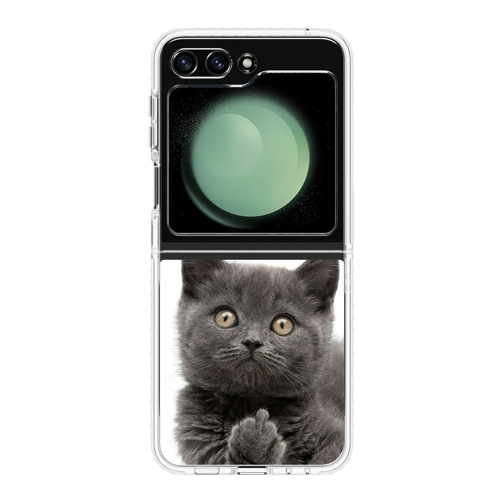 Finger British Shorthair Cat Samsung Galaxy Z Flip 5 Case