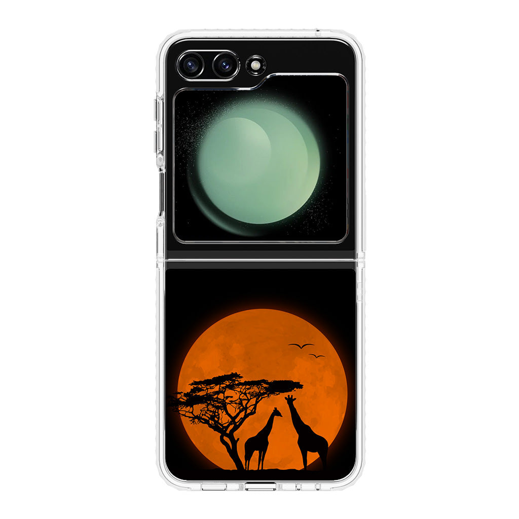 Giraffes Silhouette Samsung Galaxy Z Flip 5 Case