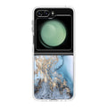 Golden Azure Marble Samsung Galaxy Z Flip 5 Case