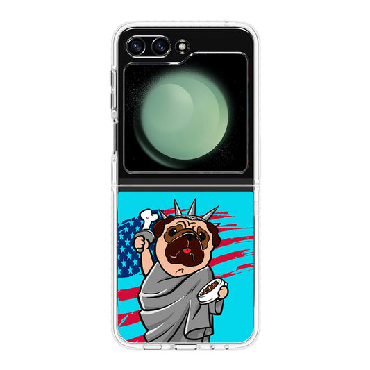 Independence Day Pug Samsung Galaxy Z Flip 5 Case