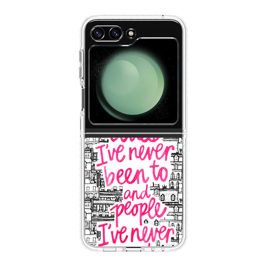 John Green Quotes I'm in Love With Cities Samsung Galaxy Z Flip 5 Case