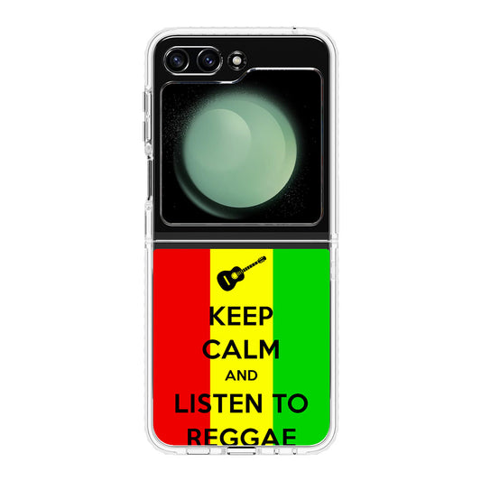 Keep Calm and Listen to Reggae Samsung Galaxy Z Flip 5 Case