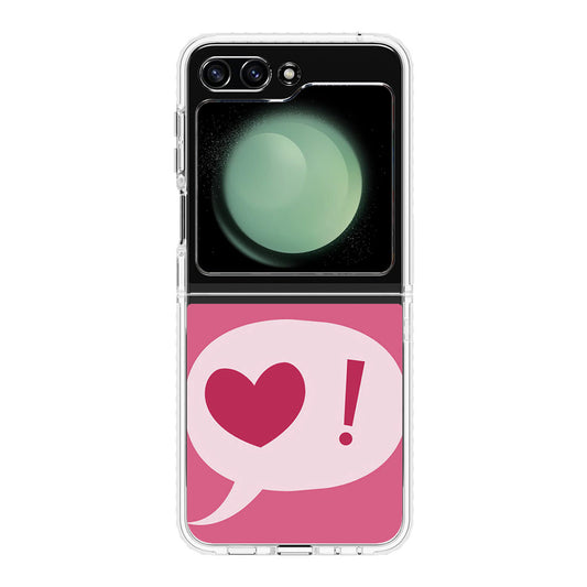 Love Pink Samsung Galaxy Z Flip 5 Case