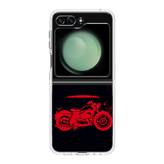 Motorcycle Red Art Samsung Galaxy Z Flip 5 Case