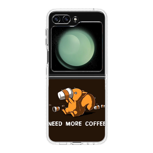 Need More Coffee Programmer Story Samsung Galaxy Z Flip 5 Case