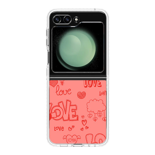 Pink Lover Samsung Galaxy Z Flip 5 Case